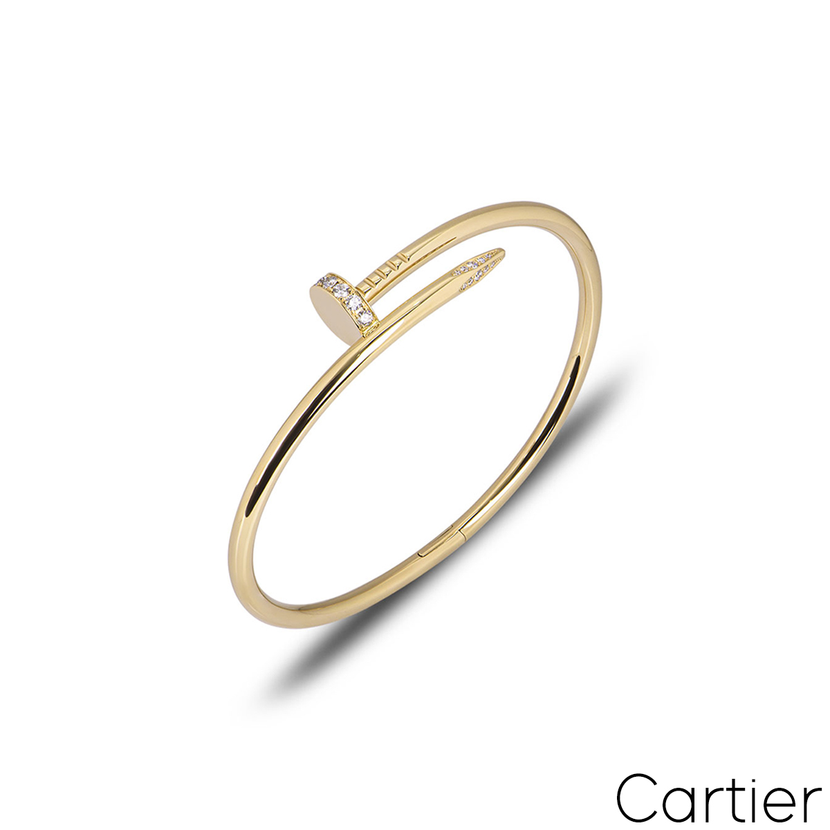 Cartier Yellow Gold Diamond Juste Un Clou Bracelet Size 16 B6048616 Cartier Yellow Gold Diamond Juste Un Clou Bracelet Size 16 B6048616